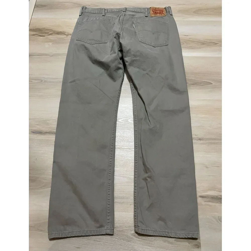 Levi's 505 Khaki Tan Jeans Men's Size Actual‎ 38x30 Cotton Denim Pants